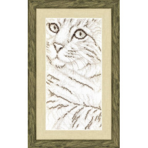 Набор для вышивки крестом Чарівна Мить М-246 Портрет кота фото