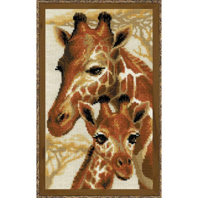 Набор для вышивки крестом Риолис 1697 Жирафы