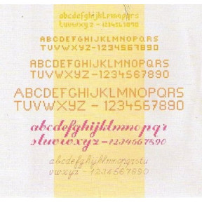 Схема для вышивания Lanarte L34986 Алфавит