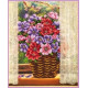 Набір для вишивання бісером Картини Бісером Р-341 Квіти біля вікна