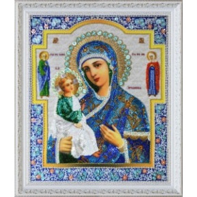 Набор для вышивания Картины Бисером Р-291 Икона Богородицы Иерусалимская