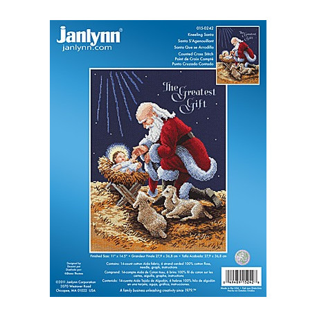Набір для вишивання Janlynn 015-0242 Kneeling Santa фото