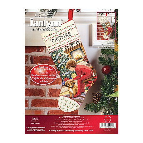 Набір для вишивання Janlynn 015-0243 Waiting For Santa Stocking