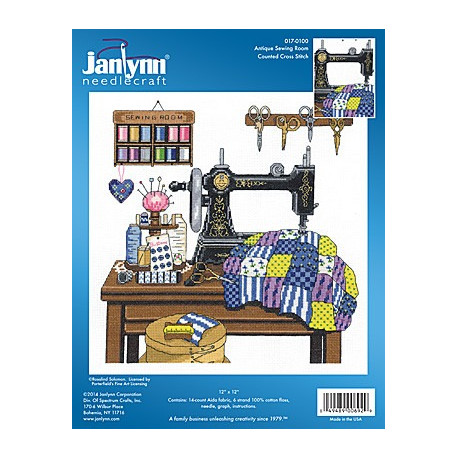 Набір для вишивання Janlynn 017-0100 Antique Sewing Room фото