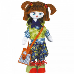 Набор для шитья куклы на льняной основе. Текстильная кукла Нова Слобода К1003 Отличница