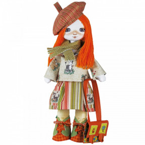 Набор для шитья куклы на льняной основе. Текстильная кукла Нова Слобода К1013 Мандрівниця