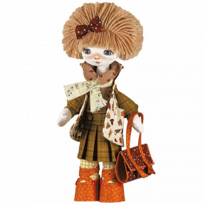 Набір для шиття ляльки на основі лляної. Текстильна лялька Нова Слобода К1018 Скрипалька