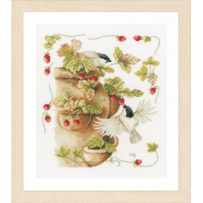 Набор для вышивания Lanarte PN-0168599 Strawberries and Birds 