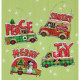 Набір для вишивання Dimensions 70-08974 Holiday Truck Ornaments