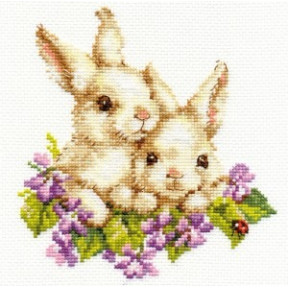 Набор для вышивки крестом Алиса 1-11 Крольчата