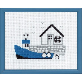 Набор для вышивания Permin 13-7125 Blue boat