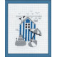 Набор для вышивания Permin 13-7124 Blue house фото