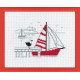 Набор для вышивания Permin 13-7121 Red boat фото