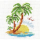 Набір для вишивання хрестиком Аліса 0-155 Пальмовий острівець