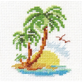 Набор для вышивки крестом Алиса 0-155 Пальмовый островок фото