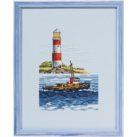 Набір для вишивання Permin 92-2108 Boat/Lighthouse фото