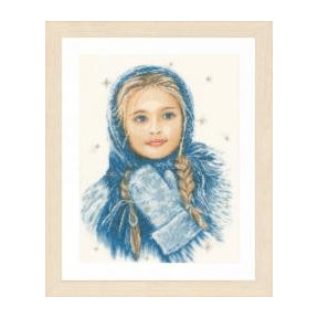 Набір для вишивання Lanarte PN-0169674 Winter Girl Зимова дівчина
