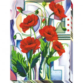 Набір для вишивання бісером на полотні Абріс Арт АВ-529 «Квіти