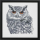 Набір для вишивання Permin 70-4112 Owl in grey фото