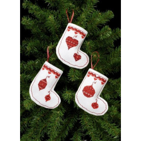 Набор для вышивания PERMIN 21-7243 Christmas ornaments
