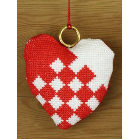 Набор для вышивания PERMIN 01-6250 Weaved heart фото