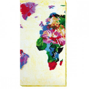 Набор для вышивки бисером на холсте Абрис Арт АВ-464 «Карта мира-2»