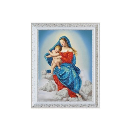 Набір для вишивання бісером Картини Бісером Р-347 Діва Марія з