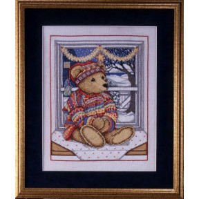 Набір для вишивання Design Works 5447 Bear at Window фото