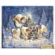Картина из бумаги Папертоль РТ150089 "Рождественские ангелы"