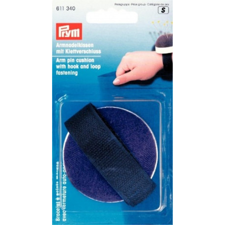 Игольница на руку с ремешком на липучке синий цвет Prym 611340