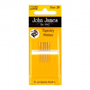 Набор коротких гобеленовых игл №24 (6 шт) John James JJ19924