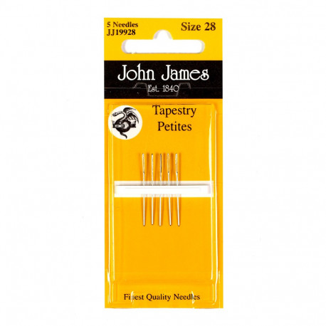 Набор коротких гобеленовых игл №24 (6 шт) John James JJ19924