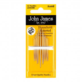 Набір голок для шиття Домашній Household (12шт) John James JJ10300