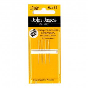 Набор коротких бисерных игл Short Beading №12 (4шт) John James JJ10712