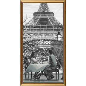Набір для вишивання нитками АС6009 Париж - місто кохання. Молодість