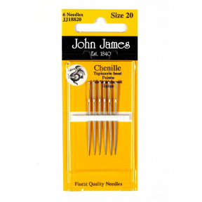 Набор игл для вышивки лентами №20 (6 шт) John James JJ18820