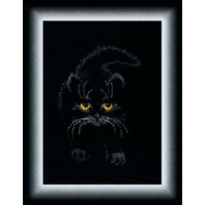 Набір для вишивання хрестиком Чарівна Мить М-142 Чорний кіт