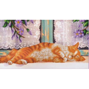 Набор для вышивания бисером Картины Бисером Р-351 Рыжий кот фото
