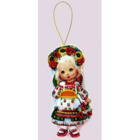 Набор для вышивания бисером Butterfly F045 Кукла. Украина фото