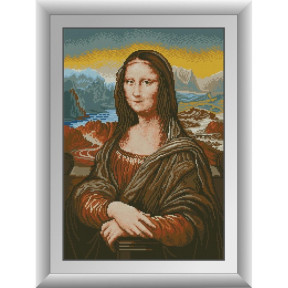 Набор для рисования камнями алмазная живопись Dream Art Мона Лиза (квадратные, полная) 30682D