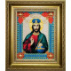 Набор для вышивки 467ч Икона Господа Иисуса Христа фото
