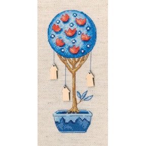 Набор для вышивки крестиком RTO CBE9015 - Топиарий-дерево счастья