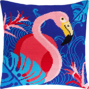 Набор для вышивки подушки Чарівниця V-198 Фламинго