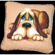 Набір для вишивки Чарівна Мить 277ч Подушка з собакою фото