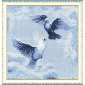 Набор для вышивки крестом Чарівна Мить 302ч Голуби фото