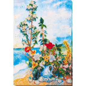 Набор для вышивки бисером на холсте Абрис Арт АВ-635 «Цветы на берегу»