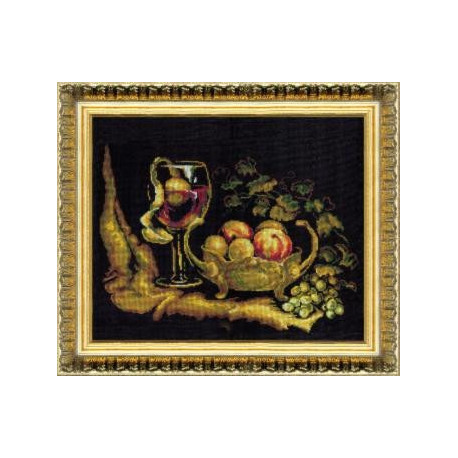 Набор для вышивки крестом Чарівна Мить 225ч Натюрморт с вином