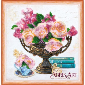 Набір для вишивання бісером на полотні Абрис Арт АМ-169 «Садові квіти»