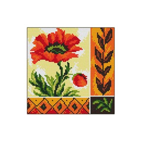 Подушка для вишивання хрестиком Collection DArt 5015 Indian Poppy Awakening