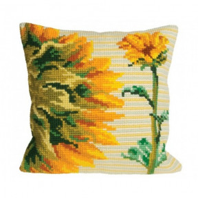 Подушка для вышивания крестом Collection D'Art 5086 "Sunflower